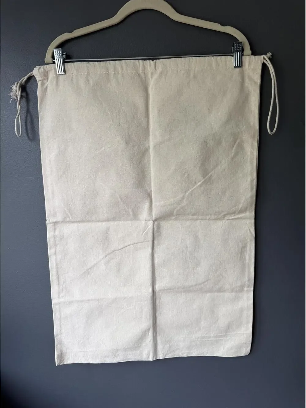 North Pole Post Office Canvas Gift Sack with Reindeer Print